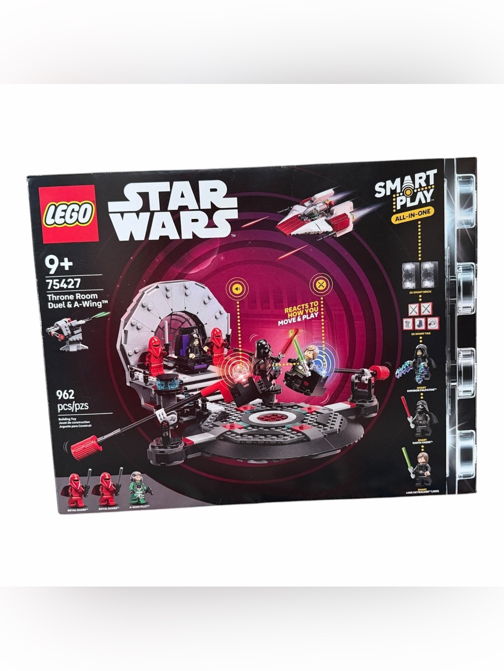 Lego Star Wars Throne Room Duel & A-Wing 75427 Smart Play Brand New Sealed